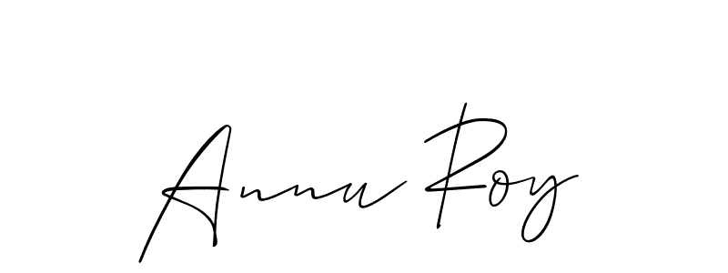How to Draw Annu Roy signature style? Allison_Script is a latest design signature styles for name Annu Roy. Annu Roy signature style 2 images and pictures png