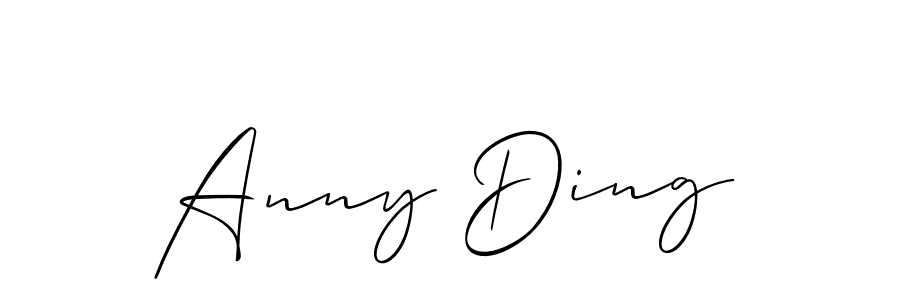 Similarly Allison_Script is the best handwritten signature design. Signature creator online .You can use it as an online autograph creator for name Anny Ding. Anny Ding signature style 2 images and pictures png