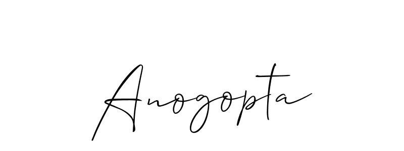 You should practise on your own different ways (Allison_Script) to write your name (Anogopta) in signature. don't let someone else do it for you. Anogopta signature style 2 images and pictures png