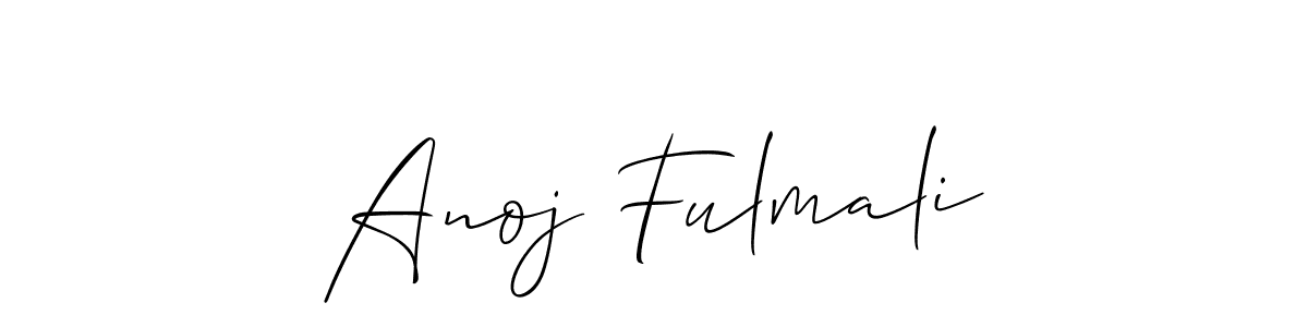You can use this online signature creator to create a handwritten signature for the name Anoj Fulmali. This is the best online autograph maker. Anoj Fulmali signature style 2 images and pictures png
