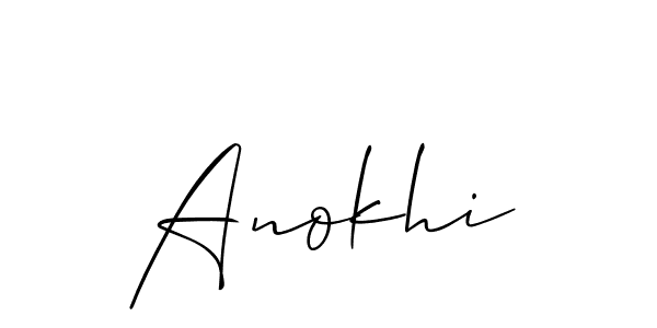 It looks lik you need a new signature style for name Anokhi. Design unique handwritten (Allison_Script) signature with our free signature maker in just a few clicks. Anokhi signature style 2 images and pictures png