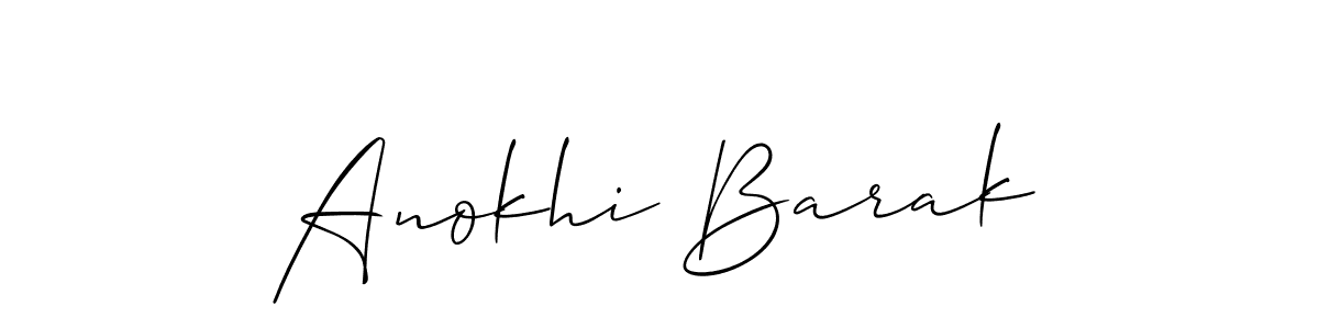 You should practise on your own different ways (Allison_Script) to write your name (Anokhi Barak) in signature. don't let someone else do it for you. Anokhi Barak signature style 2 images and pictures png