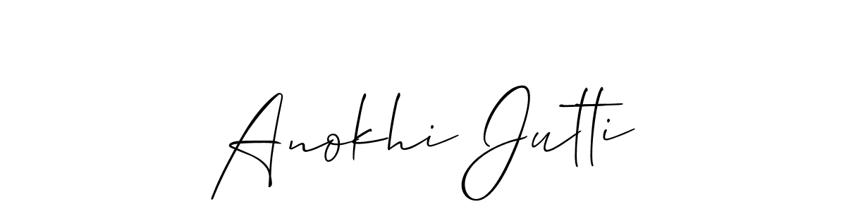 Once you've used our free online signature maker to create your best signature Allison_Script style, it's time to enjoy all of the benefits that Anokhi Jutti name signing documents. Anokhi Jutti signature style 2 images and pictures png