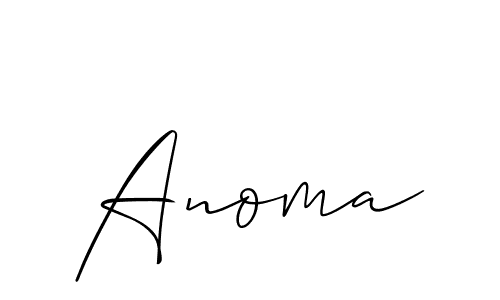 The best way (Allison_Script) to make a short signature is to pick only two or three words in your name. The name Anoma include a total of six letters. For converting this name. Anoma signature style 2 images and pictures png