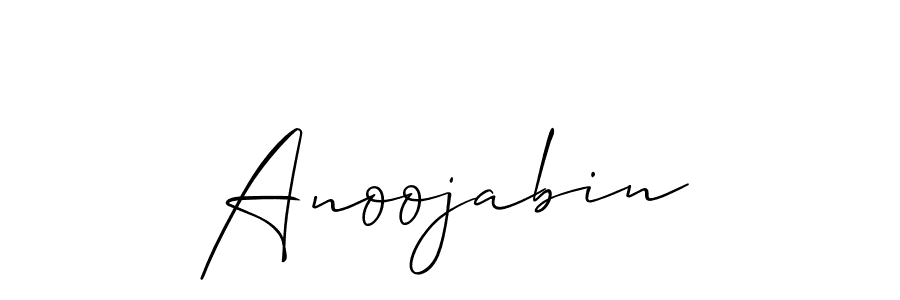 Also You can easily find your signature by using the search form. We will create Anoojabin name handwritten signature images for you free of cost using Allison_Script sign style. Anoojabin signature style 2 images and pictures png