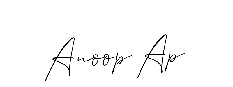 Here are the top 10 professional signature styles for the name Anoop Ap. These are the best autograph styles you can use for your name. Anoop Ap signature style 2 images and pictures png