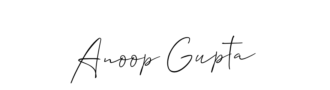 The best way (Allison_Script) to make a short signature is to pick only two or three words in your name. The name Anoop Gupta include a total of six letters. For converting this name. Anoop Gupta signature style 2 images and pictures png
