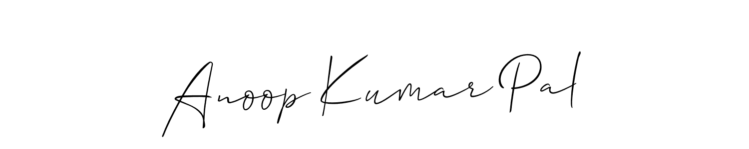 Anoop Kumar Pal stylish signature style. Best Handwritten Sign (Allison_Script) for my name. Handwritten Signature Collection Ideas for my name Anoop Kumar Pal. Anoop Kumar Pal signature style 2 images and pictures png