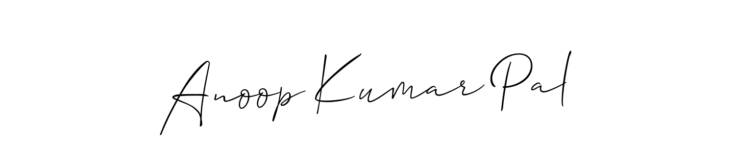 Anoop Kumar Pal stylish signature style. Best Handwritten Sign (Allison_Script) for my name. Handwritten Signature Collection Ideas for my name Anoop Kumar Pal. Anoop Kumar Pal signature style 2 images and pictures png