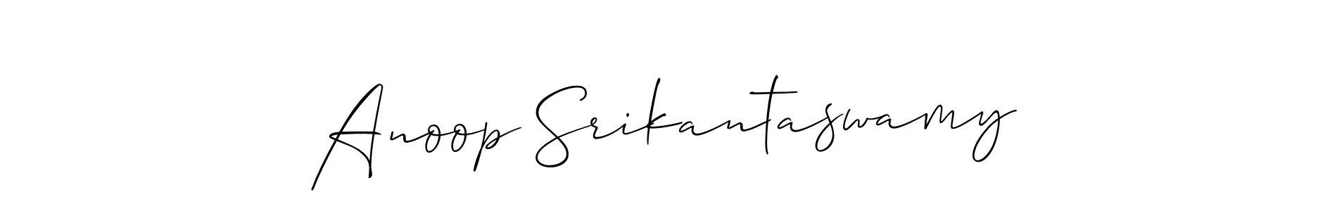 Also You can easily find your signature by using the search form. We will create Anoop Srikantaswamy name handwritten signature images for you free of cost using Allison_Script sign style. Anoop Srikantaswamy signature style 2 images and pictures png