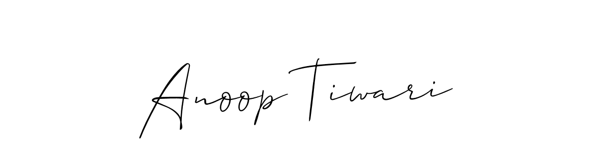 Create a beautiful signature design for name Anoop Tiwari. With this signature (Allison_Script) fonts, you can make a handwritten signature for free. Anoop Tiwari signature style 2 images and pictures png