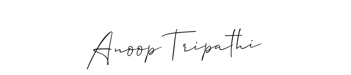 Design your own signature with our free online signature maker. With this signature software, you can create a handwritten (Allison_Script) signature for name Anoop Tripathi. Anoop Tripathi signature style 2 images and pictures png