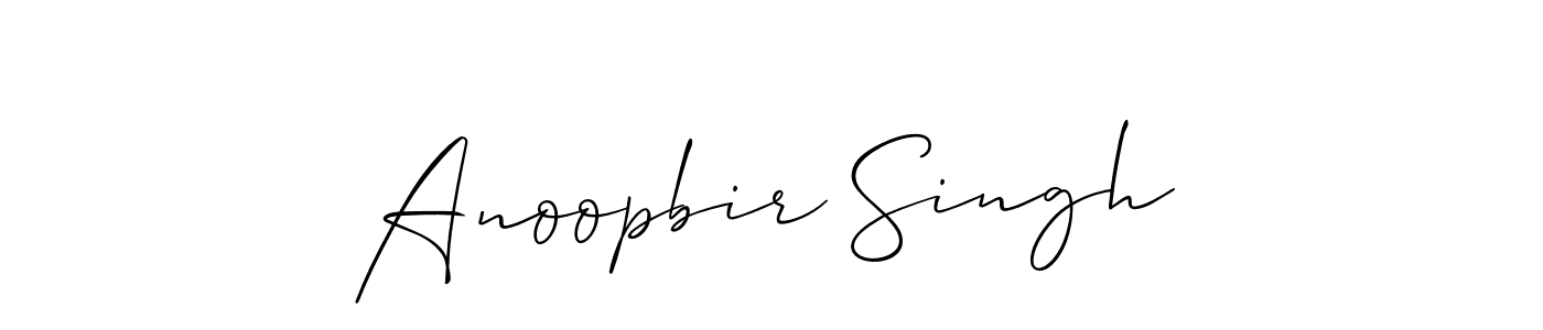 Also we have Anoopbir Singh name is the best signature style. Create professional handwritten signature collection using Allison_Script autograph style. Anoopbir Singh signature style 2 images and pictures png