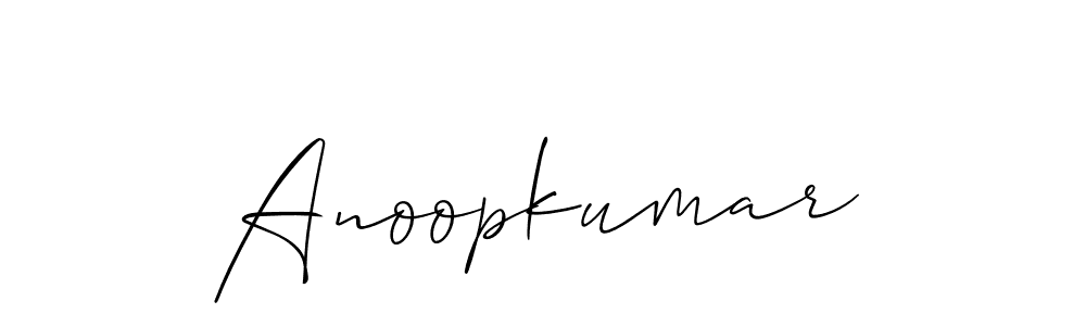 Allison_Script is a professional signature style that is perfect for those who want to add a touch of class to their signature. It is also a great choice for those who want to make their signature more unique. Get Anoopkumar name to fancy signature for free. Anoopkumar signature style 2 images and pictures png