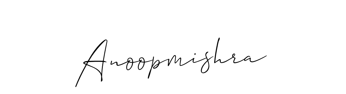 Make a short Anoopmishra signature style. Manage your documents anywhere anytime using Allison_Script. Create and add eSignatures, submit forms, share and send files easily. Anoopmishra signature style 2 images and pictures png