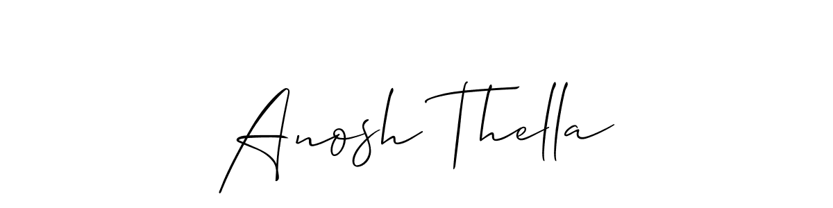 Also You can easily find your signature by using the search form. We will create Anosh Thella name handwritten signature images for you free of cost using Allison_Script sign style. Anosh Thella signature style 2 images and pictures png