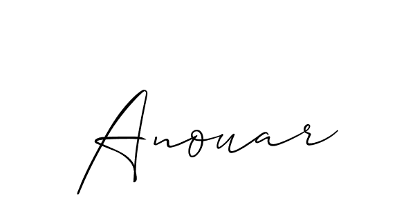 Allison_Script is a professional signature style that is perfect for those who want to add a touch of class to their signature. It is also a great choice for those who want to make their signature more unique. Get Anouar name to fancy signature for free. Anouar signature style 2 images and pictures png