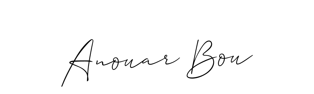 Make a beautiful signature design for name Anouar Bou. Use this online signature maker to create a handwritten signature for free. Anouar Bou signature style 2 images and pictures png