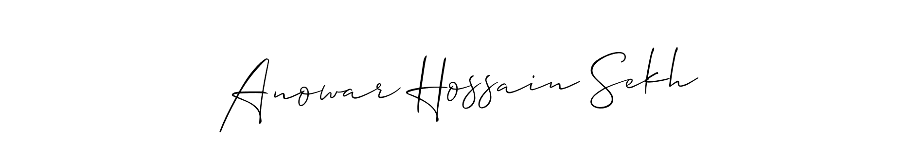 Check out images of Autograph of Anowar Hossain Sekh name. Actor Anowar Hossain Sekh Signature Style. Allison_Script is a professional sign style online. Anowar Hossain Sekh signature style 2 images and pictures png