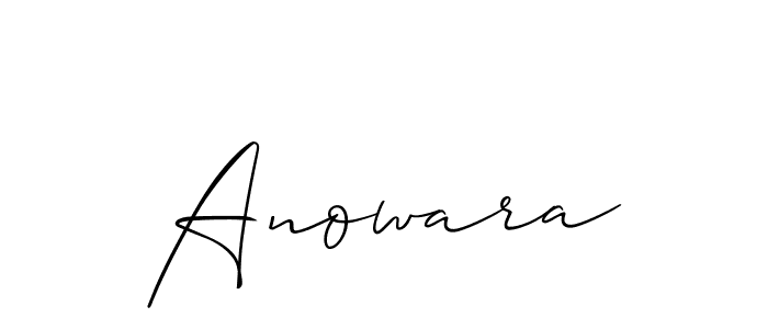 Make a short Anowara signature style. Manage your documents anywhere anytime using Allison_Script. Create and add eSignatures, submit forms, share and send files easily. Anowara signature style 2 images and pictures png