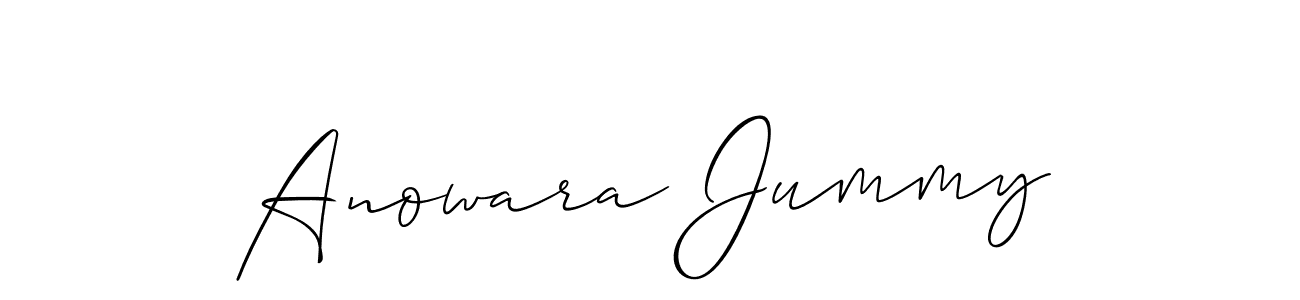 The best way (Allison_Script) to make a short signature is to pick only two or three words in your name. The name Anowara Jummy include a total of six letters. For converting this name. Anowara Jummy signature style 2 images and pictures png