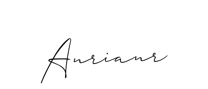 Also we have Anrianr name is the best signature style. Create professional handwritten signature collection using Allison_Script autograph style. Anrianr signature style 2 images and pictures png