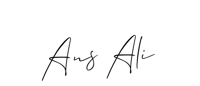 Make a beautiful signature design for name Ans Ali. Use this online signature maker to create a handwritten signature for free. Ans Ali signature style 2 images and pictures png