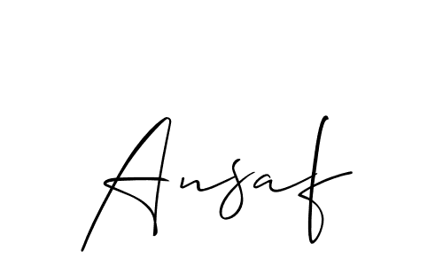 if you are searching for the best signature style for your name Ansaf. so please give up your signature search. here we have designed multiple signature styles  using Allison_Script. Ansaf signature style 2 images and pictures png