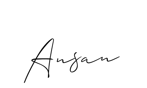 Also You can easily find your signature by using the search form. We will create Ansan name handwritten signature images for you free of cost using Allison_Script sign style. Ansan signature style 2 images and pictures png