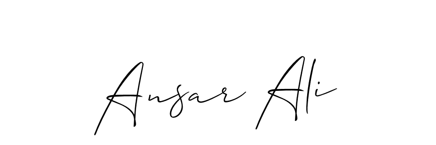 How to make Ansar Ali signature? Allison_Script is a professional autograph style. Create handwritten signature for Ansar Ali name. Ansar Ali signature style 2 images and pictures png
