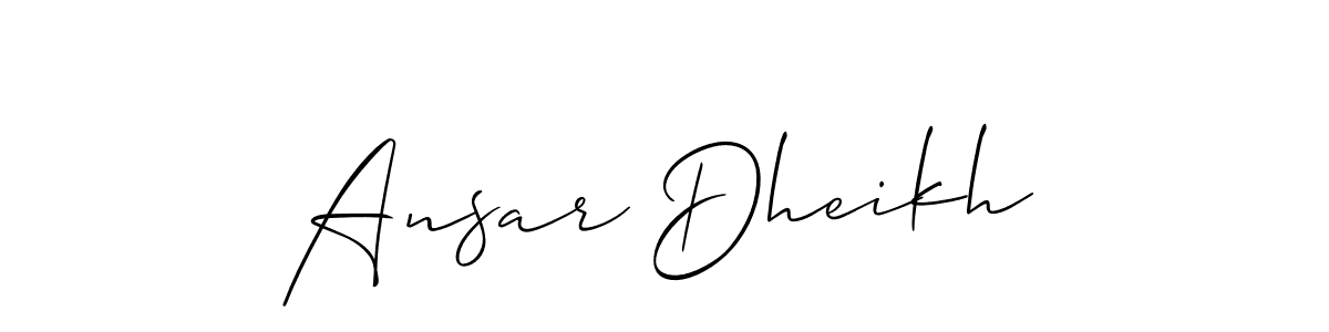 Best and Professional Signature Style for Ansar Dheikh. Allison_Script Best Signature Style Collection. Ansar Dheikh signature style 2 images and pictures png