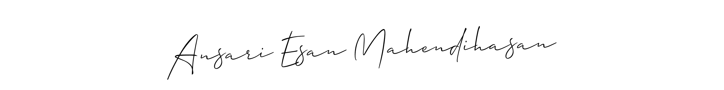 How to Draw Ansari Esan Mahendihasan signature style? Allison_Script is a latest design signature styles for name Ansari Esan Mahendihasan. Ansari Esan Mahendihasan signature style 2 images and pictures png