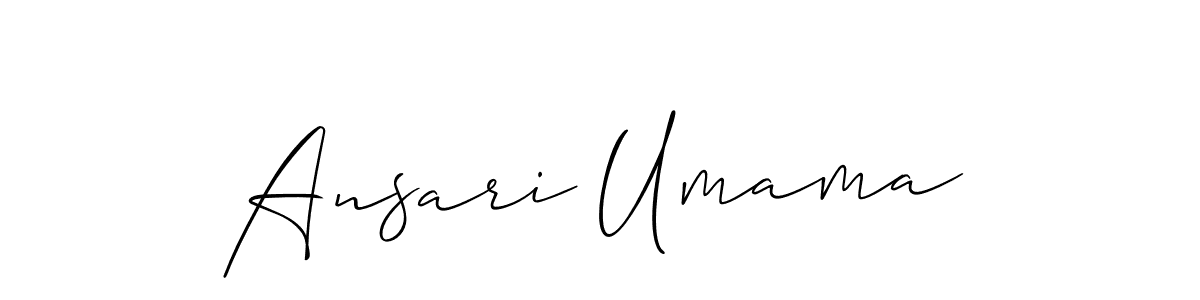 This is the best signature style for the Ansari Umama name. Also you like these signature font (Allison_Script). Mix name signature. Ansari Umama signature style 2 images and pictures png