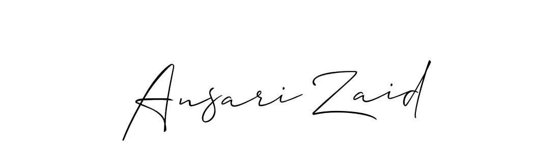 Also You can easily find your signature by using the search form. We will create Ansari Zaid name handwritten signature images for you free of cost using Allison_Script sign style. Ansari Zaid signature style 2 images and pictures png