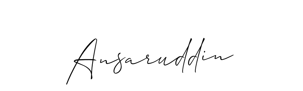 Make a beautiful signature design for name Ansaruddin. Use this online signature maker to create a handwritten signature for free. Ansaruddin signature style 2 images and pictures png