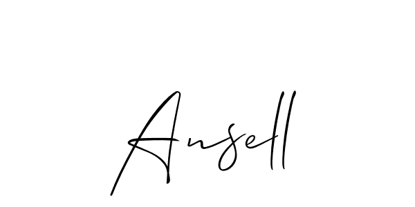 Create a beautiful signature design for name Ansell. With this signature (Allison_Script) fonts, you can make a handwritten signature for free. Ansell signature style 2 images and pictures png