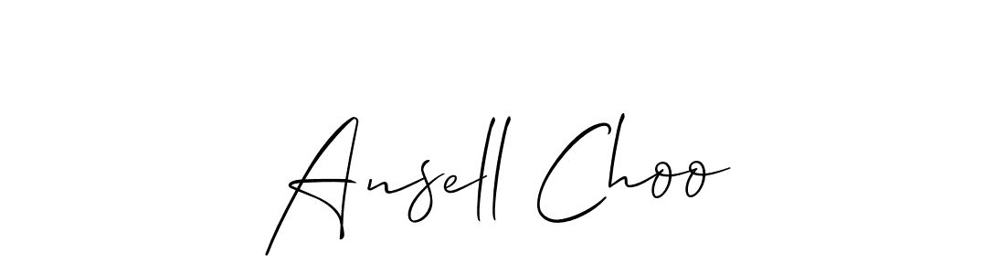 It looks lik you need a new signature style for name Ansell Choo. Design unique handwritten (Allison_Script) signature with our free signature maker in just a few clicks. Ansell Choo signature style 2 images and pictures png