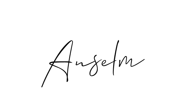 Also we have Anselm name is the best signature style. Create professional handwritten signature collection using Allison_Script autograph style. Anselm signature style 2 images and pictures png