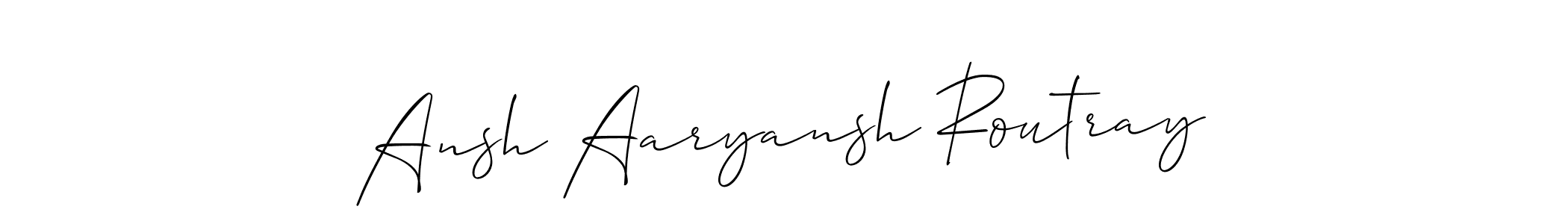 Create a beautiful signature design for name Ansh Aaryansh Routray. With this signature (Allison_Script) fonts, you can make a handwritten signature for free. Ansh Aaryansh Routray signature style 2 images and pictures png