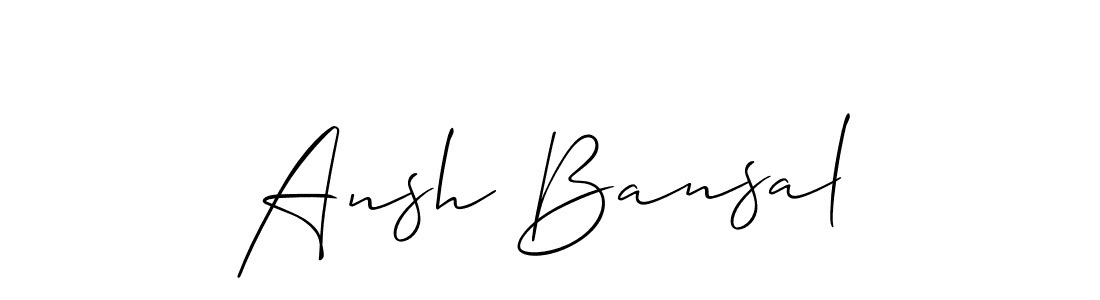 Similarly Allison_Script is the best handwritten signature design. Signature creator online .You can use it as an online autograph creator for name Ansh Bansal. Ansh Bansal signature style 2 images and pictures png