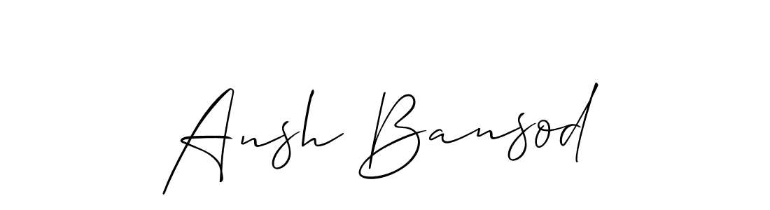 if you are searching for the best signature style for your name Ansh Bansod. so please give up your signature search. here we have designed multiple signature styles  using Allison_Script. Ansh Bansod signature style 2 images and pictures png