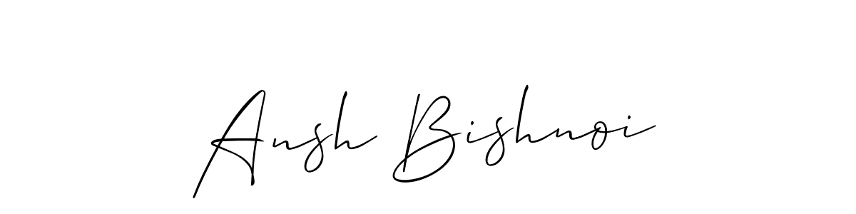 Also we have Ansh Bishnoi name is the best signature style. Create professional handwritten signature collection using Allison_Script autograph style. Ansh Bishnoi signature style 2 images and pictures png