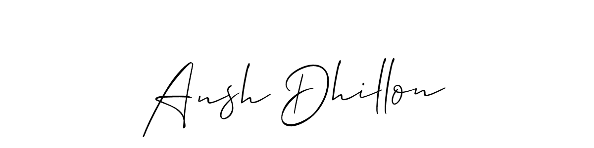 Similarly Allison_Script is the best handwritten signature design. Signature creator online .You can use it as an online autograph creator for name Ansh Dhillon. Ansh Dhillon signature style 2 images and pictures png