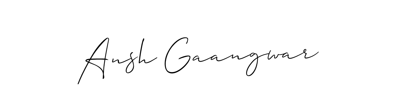 Best and Professional Signature Style for Ansh Gaangwar. Allison_Script Best Signature Style Collection. Ansh Gaangwar signature style 2 images and pictures png