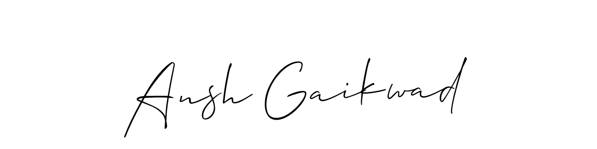 You should practise on your own different ways (Allison_Script) to write your name (Ansh Gaikwad) in signature. don't let someone else do it for you. Ansh Gaikwad signature style 2 images and pictures png