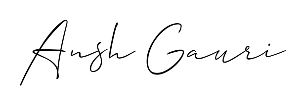 The best way (Allison_Script) to make a short signature is to pick only two or three words in your name. For converting this name Ansh Gauri. Ansh Gauri signature style 2 images and pictures png