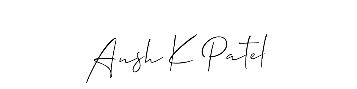 You can use this online signature creator to create a handwritten signature for the name Ansh K Patel. This is the best online autograph maker. Ansh K Patel signature style 2 images and pictures png