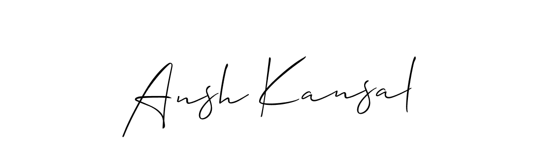 Once you've used our free online signature maker to create your best signature Allison_Script style, it's time to enjoy all of the benefits that Ansh Kansal name signing documents. Ansh Kansal signature style 2 images and pictures png