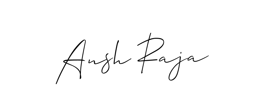 The best way (Allison_Script) to make a short signature is to pick only two or three words in your name. The name Ansh Raja include a total of six letters. For converting this name. Ansh Raja signature style 2 images and pictures png