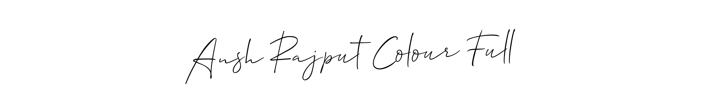 Create a beautiful signature design for name Ansh Rajput Colour Full. With this signature (Allison_Script) fonts, you can make a handwritten signature for free. Ansh Rajput Colour Full signature style 2 images and pictures png
